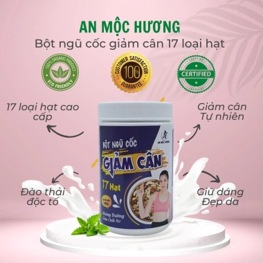 Bột ngũ cốc giảm cân An Mộc Hương 17 loại hạt không đường 500g Giữ dáng, đẹp da, ăn kiêng 2 Bột ngũ cốc giảm cân An Mộc Hương 17 loại hạt không đường 500g Giữ dáng, đẹp da, ăn kiêng 2