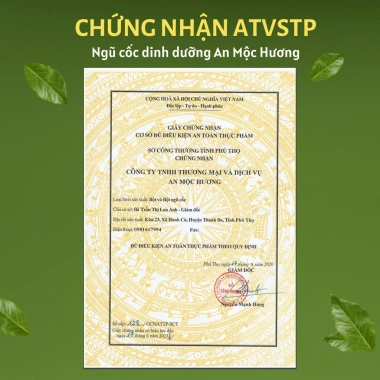 Bột ngũ cốc giảm cân An Mộc Hương 17 loại hạt không đường 500g Giữ dáng, đẹp da, ăn kiêng