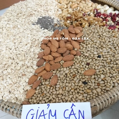 Bột ngũ cốc Giảm Cân Mẹ Tôm 500g 17 loại hạt dinh dưỡng, có xuất hoá đơn, giảm giá 20% 125.000 VND 3 Bột ngũ cốc Giảm Cân Mẹ Tôm 500g 17 loại hạt dinh dưỡng, có xuất hoá đơn, giảm giá 20% 125.000 VND 3
