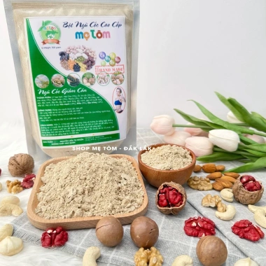 Bột ngũ cốc Giảm Cân Mẹ Tôm 500g 17 loại hạt dinh dưỡng, có xuất hoá đơn, giảm giá 20% 125.000 VND