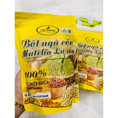 Bột Ngũ Cốc Giảm Mỡ Matcha Lá Sen Mị Hương Chính Hãng - Tặng Dây Đo, Đốt Cháy Mỡ Nhanh, Giảm Cân Hiệu Quả 2 Bột Ngũ Cốc Giảm Mỡ Matcha Lá Sen Mị Hương Chính Hãng - Tặng Dây Đo, Đốt Cháy Mỡ Nhanh, Giảm Cân Hiệu Quả 2
