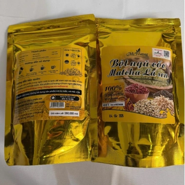 Bột Ngũ Cốc Giảm Mỡ Matcha Lá Sen Mị Hương Chính Hãng - Tặng Dây Đo, Đốt Cháy Mỡ Nhanh, Giảm Cân Hiệu Quả