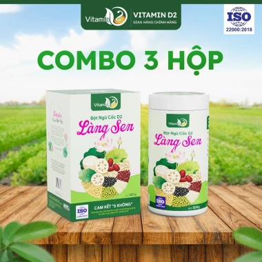 Bột Ngũ Cốc Làng Sen Vitamin D2 - Sen & Đậu Không Phụ Gia 500g Ưu Đãi 319,000₫