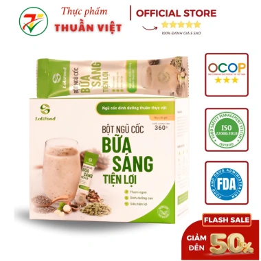 Bột Ngũ Cốc Lolifood Ăn Sáng Tiện Lợi Dinh Dưỡng Cho Người Ăn Kiêng - 20 Gói 18g, 55k 2 Bột Ngũ Cốc Lolifood Ăn Sáng Tiện Lợi Dinh Dưỡng Cho Người Ăn Kiêng - 20 Gói 18g, 55k 2
