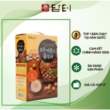 Bột Ngũ Cốc Óc Chó Hạnh Nhân 5 Loại Hạt Damtuh Hàn Quốc - 50 Gói Giá Ưu Đãi 260k
