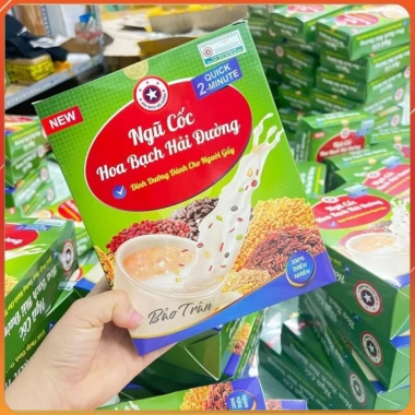 Bột Ngũ Cốc Tăng Cân Hoa Bạch Hải Đường 500gr - Mẫu Mới, Giá Ưu Đãi 130k