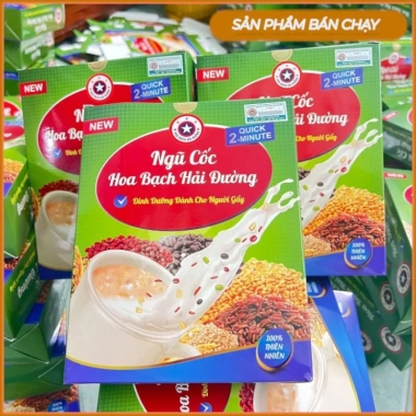 Bột Ngũ Cốc Tăng Cân Hoa Bạch Hải Đường 500gr - Mẫu Mới, Giá Ưu Đãi 130k