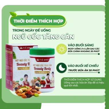 Bột ngũ cốc tăng cân Tuệ Minh 500g - Dinh dưỡng người gầy, giảm còn 165k 7 Bột ngũ cốc tăng cân Tuệ Minh 500g - Dinh dưỡng người gầy, giảm còn 165k 7