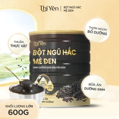 Bột Ngũ Hắc Mè Đen 600g - Dinh Dưỡng Đen cho Tóc & Giấc Ngủ, Thi Yên, 2 Lon 279.000 VND 10