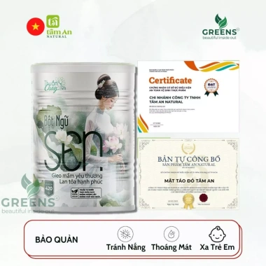 Bột Ngũ Sen Thuần Chay Tâm An Greens Beauty – Giấc Ngủ Sâu, Giảm Stress, Da Đẹp – Giá 265.500 VND 7