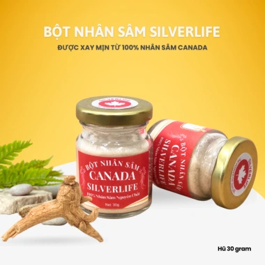 Bột Nhân Sâm Khô Canada SilverLife 30g - 100% Nguyên Chất, Giá Ưu Đãi 285.000đ