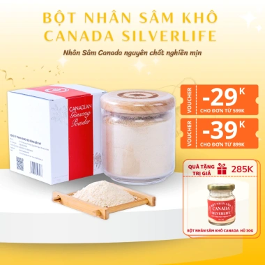 Bột nhân sâm SilverLife xay mịn sâm khô - Tăng đề kháng, sức khỏe, 759.000₫