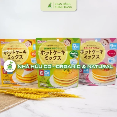Bột Pancake Wakodo cho bé 9 tháng - Bổ sung Sắt, Canxi, giá ưu đãi 76.000đ