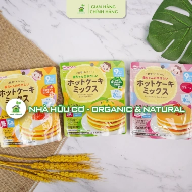 Bột Pancake Wakodo cho bé 9 tháng - Bổ sung Sắt, Canxi, giá ưu đãi 76.000đ
