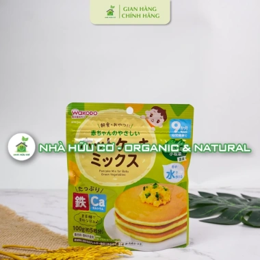 Bột Pancake Wakodo cho bé 9 tháng - Bổ sung Sắt, Canxi, giá ưu đãi 76.000đ