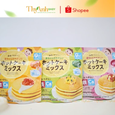 Bột Pancake Wakodo cho bé 9 tháng – Bổ sung Sắt và Canxi, Giá ưu đãi 80.000đ
