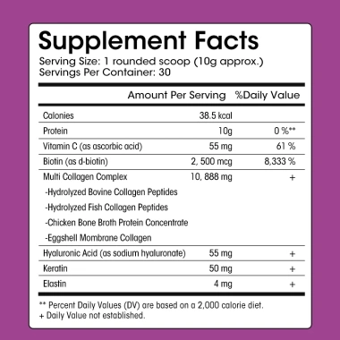 Bột Peptide Kexinsh Collagen + Hyaluronic, Biotin, Vitamin C - Không vị, hòa tan 275k 2