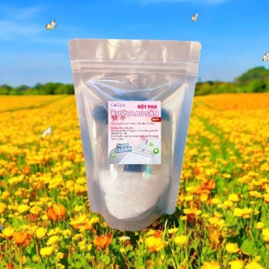 Bột Pha Nước Lau Sàn 10L Hương Sả Chanh Trà Xanh Thơm Mát - Mua 2 Set Tặng 1 Xịt Thơm 3