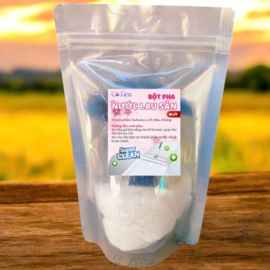Bột Pha Nước Lau Sàn 10L Hương Sả Chanh Trà Xanh Thơm Mát - Mua 2 Set Tặng 1 Xịt Thơm 5