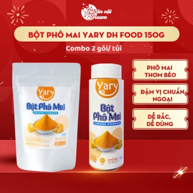Bột Phô Mai Yary DH Food 150g - Combo 2 gói Lắc Thơm Béo Đậm Vị, Gia Vị Cao Cấp Bột Phô Mai Yary DH Food 150g - Combo 2 gói Lắc Thơm Béo Đậm Vị, Gia Vị Cao Cấp