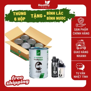 Bột Protein Healthy Bean 6 Lon Tặng Bình Lắc & Bình Nước Ưu Đãi 1.458.500 VNĐ