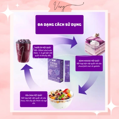 Bột Quả Acai Berry Sấy Lạnh Nguyên Chất 20 gói Trắng Da Giữ Dáng 60g Giá 25.000đ