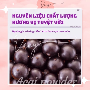 Bột Quả Acai Berry Sấy Lạnh Nguyên Chất 20 gói Trắng Da Giữ Dáng 60g Giá 25.000đ