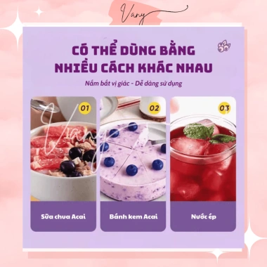 Bột Quả Acai Berry Sấy Lạnh Nguyên Chất 20 gói Trắng Da Giữ Dáng 60g Giá 25.000đ 8 Bột Quả Acai Berry Sấy Lạnh Nguyên Chất 20 gói Trắng Da Giữ Dáng 60g Giá 25.000đ 8