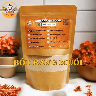 Bột Rang Muối Thủ Công Anh Khang Food - Thơm nhẹ, hạt vừa, chuẩn vị nhà hàng, cho gà và ếch 250/500g