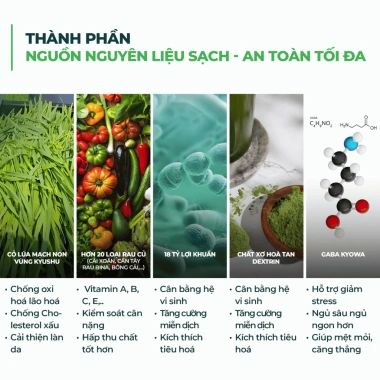 Bột rau củ nguyên chất sấy lạnh Nuris Nhật Bản - Detox, ngừa táo bón, đẹp da, 360.000đ
