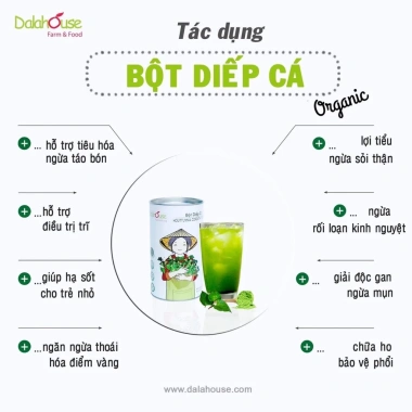 Bột Rau Diệp Cá Tự Nhiên 20 Gói 3g - DalaHouse Organic - Giảm Giá Đặc Biệt 182.900₫ 7 Bột Rau Diệp Cá Tự Nhiên 20 Gói 3g - DalaHouse Organic - Giảm Giá Đặc Biệt 182.900₫ 7