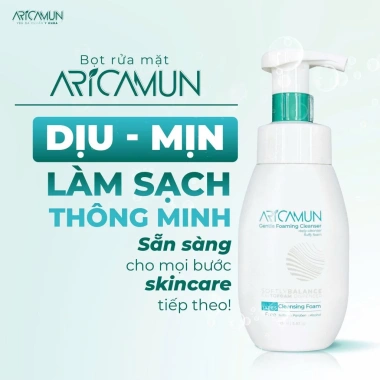 Bọt rửa mặt ARICAMUN kháng khuẩn 175ml - Sáng mịn da, mờ thâm mụn, không xà phòng, giảm giá 197.800