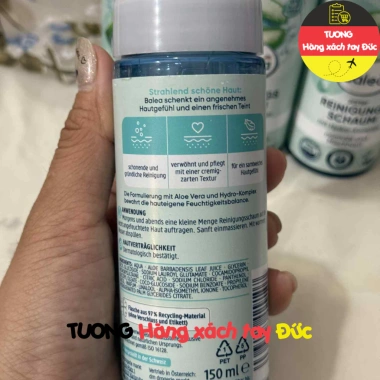 Bọt rửa mặt dịu nhẹ Balea Đức 150ml Dưỡng ẩm, làm sạch sâu, chỉ 150.000đ 4