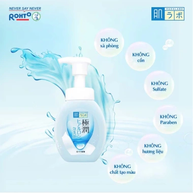 Bọt Rửa Mặt Dưỡng Ẩm Hada Labo Gokujyun 160ml - Giá 168.000đ, Dưỡng ẩm sâu, Sạch nhẹ, Không khô