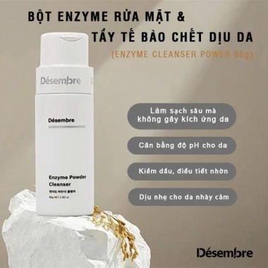 Bột Rửa Mặt Enzyme Désembre 80g - Tẩy tế bào chết dịu da, giảm còn 700.000 VND, giá gốc 910.000 VND