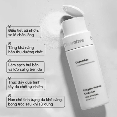 Bột Rửa Mặt Enzyme Désembre 80g - Tẩy tế bào chết dịu da, giảm còn 700.000 VND, giá gốc 910.000 VND