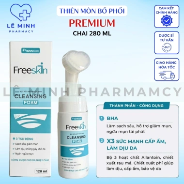 Bọt rửa mặt FREESKIN chính hãng: Sạch sâu, giảm mụn, cấp ẩm, làm dịu, phục hồi da - 129.000đ
