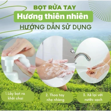 Bột rửa tay On1 hương nha đam muối khoáng kháng khuẩn 250ml Siêu thơm mát tươi sáng 7