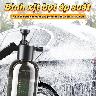Bọt rửa xe phun chai đa mục đích cầm tay 2L, ưu đãi 52.000 VND, cho vườn và tưới nước