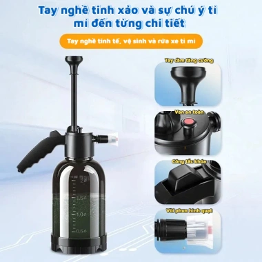 Bọt rửa xe phun chai đa mục đích cầm tay 2L, ưu đãi 52.000 VND, cho vườn và tưới nước 4 Bọt rửa xe phun chai đa mục đích cầm tay 2L, ưu đãi 52.000 VND, cho vườn và tưới nước 4