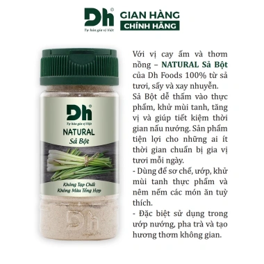 Bột sả nguyên chất Dh Foods 30gr - Gia vị tự nhiên, tăng hương vị cho món ướp
