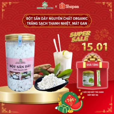 Bột sắn dây nguyên chất organic trắng sạch - Thanh nhiệt, mát gan, ATVSTP - 82k VND