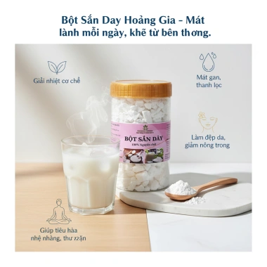 Bột sắn dây nguyên chất organic trắng sạch - Thanh nhiệt, mát gan, ATVSTP - 82k VND