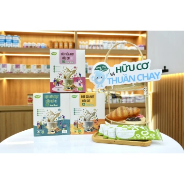 Bột sữa hạt hữu cơ Anbio 12-16 loại, 300g - Pha sữa tiện lợi, USDA & EU, giảm giá 22%