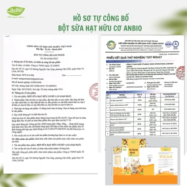 Bột sữa hạt hữu cơ Anbio 12-16 loại, 300g - Pha sữa tiện lợi, USDA & EU, giảm giá 22%