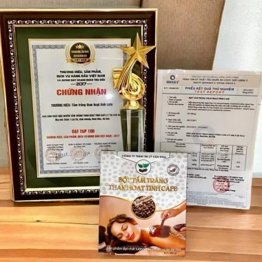 Bột tắm trắng Than Hoạt Tính Cafe 350g – Bao bì mới, Da trắng sáng, Tặng sữa non tinh gạo 3