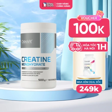 Bột Tăng Cơ Bắp Ostrovit Creatine Monohydrate 300-500g Chính Hãng 545.000 VND