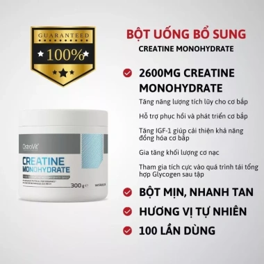 Bột Tăng Cơ Bắp Ostrovit Creatine Monohydrate 300-500g Chính Hãng 545.000 VND