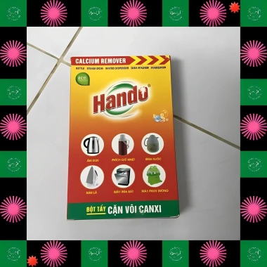 Bột tẩy cặn vôi canxi Hando - Làm sạch ấm nước, bình nóng lạnh, máy rửa bát, máy phun sương, bàn là - Giá chỉ 39.800đ