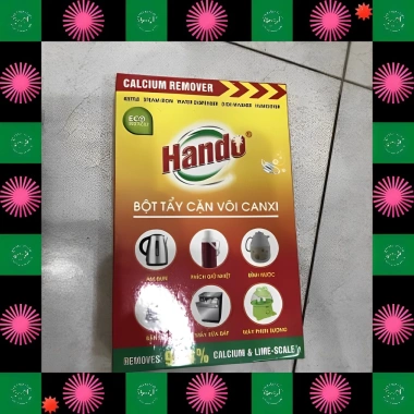Bột tẩy cặn vôi canxi Hando - Làm sạch ấm nước, bình nóng lạnh, máy rửa bát, máy phun sương, bàn là - Giá chỉ 39.800đ 4 Bột tẩy cặn vôi canxi Hando - Làm sạch ấm nước, bình nóng lạnh, máy rửa bát, máy phun sương, bàn là - Giá chỉ 39.800đ 4